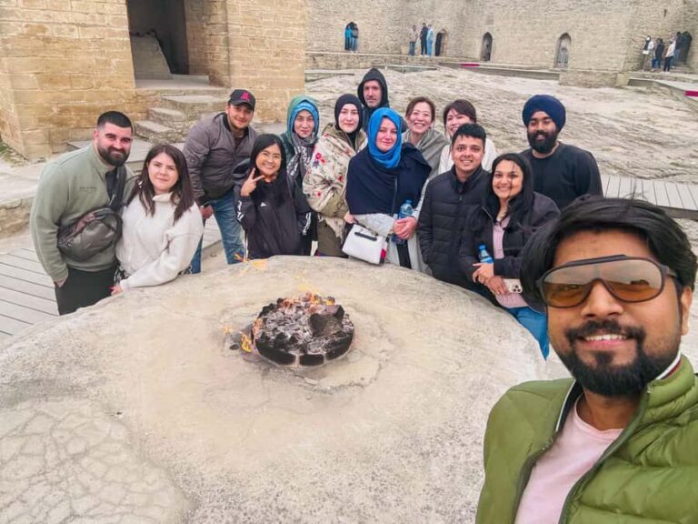 Baku: Gobustan, Mud Volcanoes, Fire Temple, & Yanar Dag Tour - Mud Volcanoes: the messy natural wonder (and the cash rule)