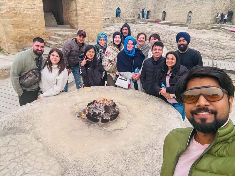 Baku: Gobustan, Mud Volcanoes, Fire Temple, & Yanar Dag Tour - Mud Volcanoes: the messy natural wonder (and the cash rule)