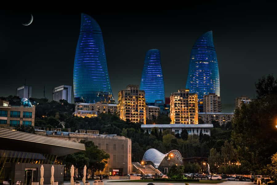 Baku: Night Panoramic Group Tour with Flame Towers 1 - Meeting near içərişəhər metro: start simple, start on time
